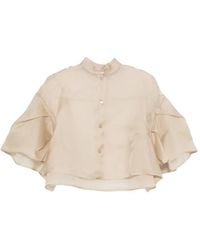 Max Mara - Ruffled Layered Shirt - Lyst