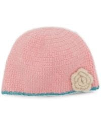 Rockfish - Gehäkelte Beanie Mit Blumen-Patch - Lyst