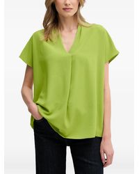 Joseph Ribkoff - V-Neck Short-Sleeve Blouse - Lyst