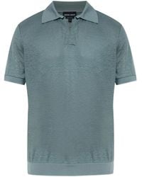 Giorgio Armani - Short Sleeve Polo Shirt - Lyst