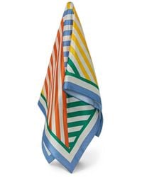 Kurt Geiger - Stripe-Print Square Scarf - Lyst