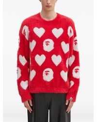 A Bathing Ape - I Love Bape モノグラム セーター - Lyst