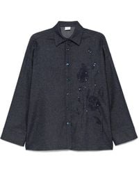 Eleventy - Camisa de lana con lentejuelas - Lyst