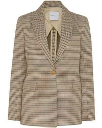 Rosetta Getty - Check-Pattern Blazer - Lyst