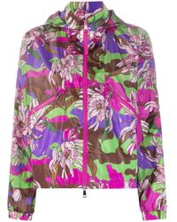 Moncler - Severau Floral-print Jacket - Lyst