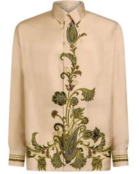 Etro - Hemd Aus Seide Mit Paisley-Print - Lyst