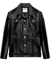 Courreges - Belted Vinyl Trucker Jacket - Lyst