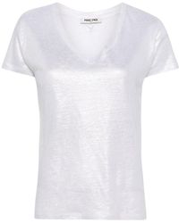 Max & Moi - Glitter-detail Linen T-shirt - Lyst