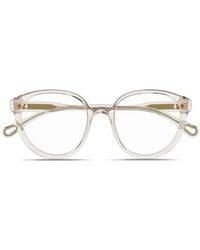 Chloé - Brille Mit Ovalem Gestell - Lyst