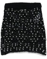 Coperni - Beaded Knitted Mini Skirt - Lyst