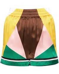 CASABLANCA - Geometric Casa Sport シルクショートパンツ - Lyst