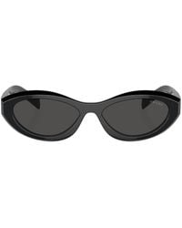 Prada - Gafas de sol con montura oval - Lyst