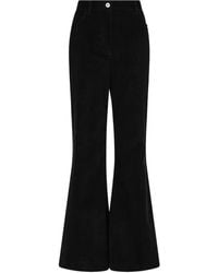 Ferragamo - Cotton Corduroy Flared Pants - Lyst