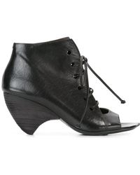 Marsèll - Structured Lace-Up Ankle Boots - Lyst