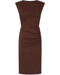 Pinko - Button Ruched Dress - Lyst