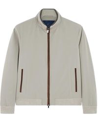 Paul & Shark - Typhoon Re-4X4 Suede-Details Bomber Jacket - Lyst
