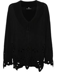 Ermanno Scervino - Broderie-Anglaise Ribbed Jumper - Lyst