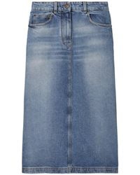 Tory Burch - Denim Skirt - Lyst
