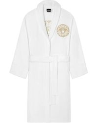 Versace - Medusa Gala Cotton Bathrobe - Lyst