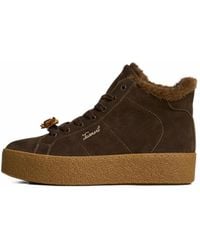 Twinset - High-Top Leather Trainers - Lyst