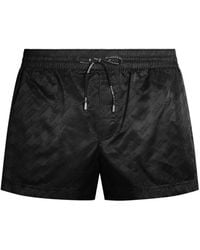 Dolce & Gabbana - Jacquard Logo Swim Boxers - Lyst
