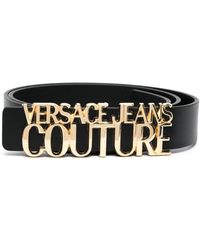 Versace - ロゴプレート レザーベルト - Lyst