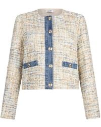 Liu Jo - Chaqueta Vaquera De Bouclé - Lyst