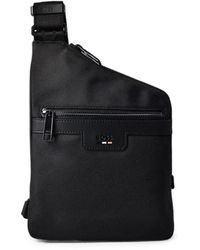 BOSS - Logo-Patch Shoulder Bag - Lyst