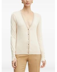 Liu Jo - Scalloped-Trim Button-Fastening Cardigan - Lyst