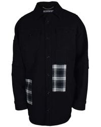 Off-White c/o Virgil Abloh - Contemporary Wool Blend Coat - Lyst