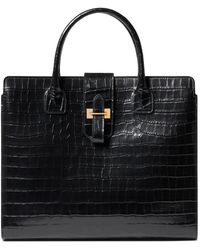 Nili Lotan - Lou Croc-Effect Leather Tote Bag - Lyst