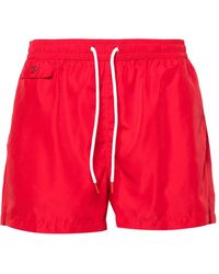 Kiton - Printed Swim Shorts - Lyst