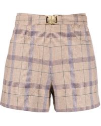 Maje - Prince Of Wales Tailored Shorts - Lyst