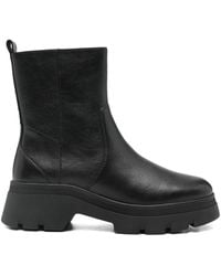 Geox - 40Mm Pluette Leather Boots - Lyst