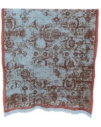 Mouleta - Damask-Print Frayed Scarf - Lyst