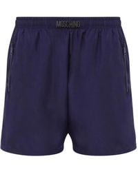 Moschino - Bañador con parche del logo - Lyst
