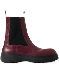 Burberry - Chelsea Leather Ankle Boots - Lyst