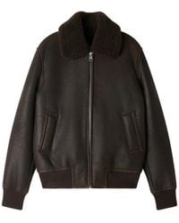 Sandro - Shearling Wing-Collar Jacket - Lyst