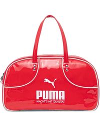 PUMA - Logo Top-Handle Tote Bag - Lyst