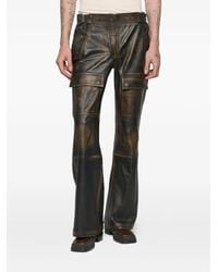 MISBHV - Leather Moto Cargo Trousers - Lyst