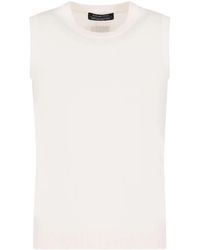 ARMANI EXCHANGE - Logo-Patch Knit Tank Top - Lyst