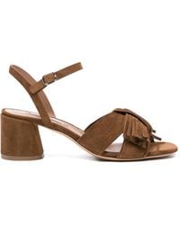 Casadei - "Cleo" Ribbon Sandals - Lyst