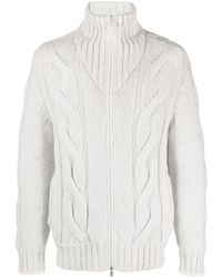 Brunello Cucinelli - Cable-knit Padded Jacket - Lyst
