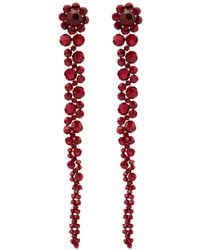 Simone Rocha - Pendientes Con Colgante Y Detalles De Cristal - Lyst