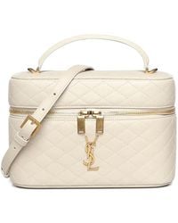Saint Laurent - Large Gaby Quilted Leather Vanity Bag - Lyst