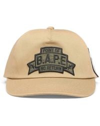 A Bathing Ape - Baseballkappe Mit Logo-Patch - Lyst