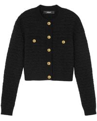 Versace - Tweed Bouclé Jacket - Lyst