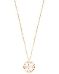 Tory Burch - Miller Logo-Pendant Necklace - Lyst