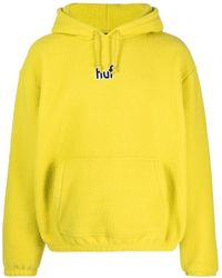 Huf - Griffith Logo-embroidered Sherpa-fleece Hoodie - Lyst