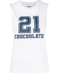 Chocoolate - Graphic Logo-print Tank Top - Lyst